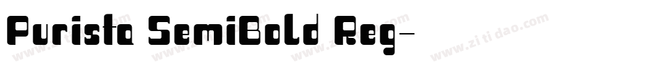 Purista SemiBold Reg字体转换